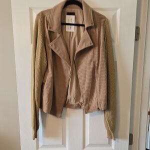 Timing Tan and Cream Women's Blazer